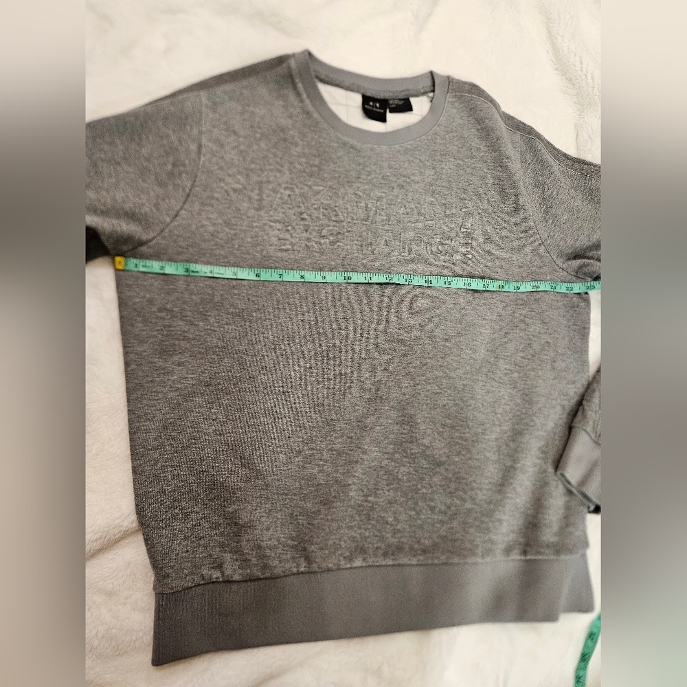 Armani Exchange Quilted Crewneck Sweatshirt - Picture 9 of 11